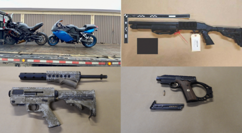 Kelowna RCMP target property offenders, recover guns and stolen motorcycles